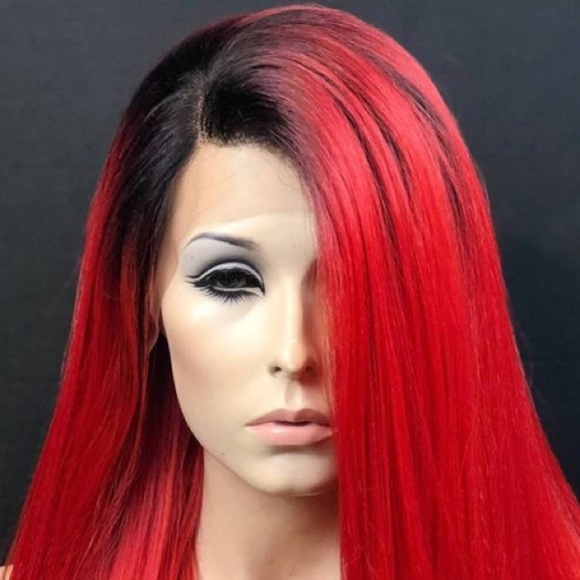 ❤️CANDY RED 22” OMBRÉ Lace Front Wig *NWT*❤️ main image 4